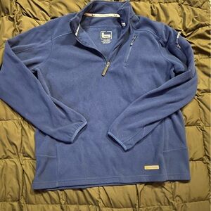 Source Unknown Men's Blue Zip-Up Sweater